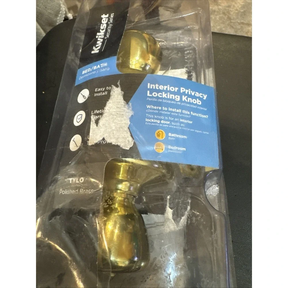 Kwikset Bed‎ And Bath Polished Brass 300t 3 Cp V1